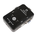 2-Port USB 2.0 KVM Switch Mouse/Keyboard/VGA Video Monitor 250MHz 1920x1440