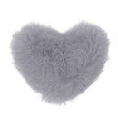Heart Shape Stuffed Plush Throw Pillow Cushion For 1/3 Doll Toys Gray