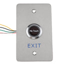 IR No Touch Contactless Door Release Exit Button Sensor Switch with LED Indication, 304 Stainless Steel Material, 115x70mm