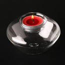 Borosilicate Glass Candle Holder Flying Saucer Candlestick Party Home Wedding Decoration