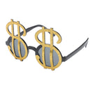 Novelty Unisex Shiny Gold US Dollar Specs Sunglasses Money Fancy Dress Birthday Costume Eyeglasses Photo Props