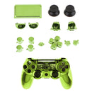 Full Shell Kit for Sony PS4 Pro Cover Case Skin Set Replacement Button Accessory Bundle 16Pack Green