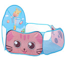 Cartoon Blue Quickly Pop up Play Tent Playpen Sea Ball Pit with Basketball Hoop Children Outdoor Toys