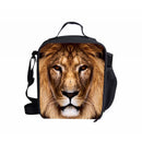 Portable Insulated Thermal Cooler Cute Lion Design Lunch Box Office School Carry Tote Picnic Case Storage Bag