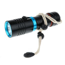 Portable Diving Torch Flashlight LED Underwater 100M Photography Photo Video Black