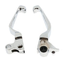 Pair of Motorcycle Brake Clutch Hand Levers for Harley FLHR Road King 1996-2007
