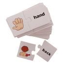 30 Sets Cognitive Card Puzzles Match Organ Jigsaws Kids Early Educational Preschool Toys