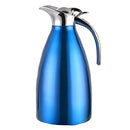 Double Wall Design Non-Toxic Stainless Steel 1.5L Capacity Double Vacuum Insulation Thermal Coffee Carafe Home Water Pot Blue