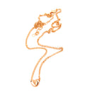Love Heart Pendant Necklace Present Gift Jewelry - Gold