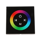 Tempered Glass Touch Panel Wall Switch RGB LED Dimmer Controller for Strip Light Rope Lights DC12~24V