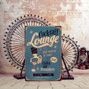 20cmx30cm Tin Sign Bar Pub COCKTAIL Home Club Wall Deco Retro Metal Art Poster