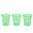 3pcs Green Irish Shamrock Plastic Cups Shot Glasses Festival Party Supplies