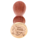 Stylish Initial Wax Seal Stamp Envelope Invitations Label Capital Letter
