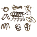 Lock Ring Brain Puzzle IQ Brain Teaser Game for Adult and Children Patience Logical Thinking Games Unlock Rings