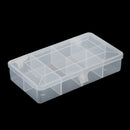 2016 Plastic Clear 7 Compartment Fishing Lure Tackle Box Plastic Storage Box