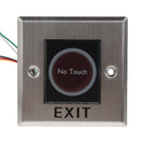 Infrared NO TOUCH Exit Release Button W/ LED Back Light for Access Control, Square Type