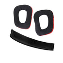 Red Replacement Ear Pads Cushion +Headband Pad for Logitech G930 G430 Headphones