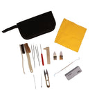 Set of 14pcs Jewelry Making Tools Kit Beading Polishing Tweezers Brushes with Bag