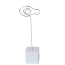 Cute Kids Children Stainless Steel Fish Shape Wire Clip Memo Holder Stand Organizer Home Office Decor Silver Grey