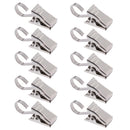 10Pcs Curtain Clips with Hook Curtain Rings Hook, Door Panel Carrier Drapes Hanger Clamps 35mm