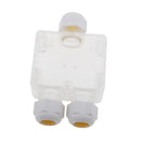 Waterproof Outdoor Clear External Gland Electrical Junction Box Underground Cable Line Wires Power Cord Connector Protection (3-way)