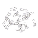 20pcs High-strength Duo Lock Snap Swivel Fishing Sinker Slider Fishing Lure Line Connector Line Connector for Braid Line