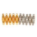 10pcs Bling DIY Jewelry Snaps Magnetic Clasps Spiral Shape Buckle for Unisex Necklace Bracelet Silver Gold