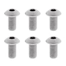 6pcs M5 x 10mm Bike Disk Brake Rotor Bolts Cycling Parts, T25 Head Screws
