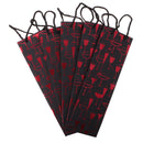 5 Pieces Wine Champagne Paper Bags for Wedding Birthday Party Red