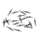 20pcs Fishing Swirl Swivel Copper Swirl Snap Lure Connector Fishing Tackle