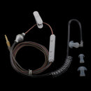 3.5mm In Ear Air Tube Anti-radiation Earphone Microphone Headphone Single Earpiece Clear