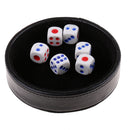 Artificial leather Dice Cup Inside Silence Tray for Blackjack Drinking Game