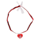 Nurses Choker Heart Necklace Jewelry Fancy Dress Hospital Women Halloween Cosplay Costume Doctor Accessories