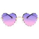 4x Ladies Heart Frame Sunglasses Tinted Lens Eyewear UV Protection Shades