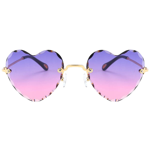 4x Ladies Heart Frame Sunglasses Tinted Lens Eyewear UV Protection Shades