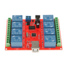 DC 12V 8 Channels Relay Board Module PC Intelligent Controller for Automation