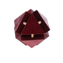 Magic 3D IQ Puzzle Wooden Kong Ming Lock Brain Teaser Intellectual Toy Educational Desk/Office Gadget Crafts - 8 Triangles