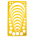 Plastic Drawing Ruler Templates Drawing Round Circle Drawing Tools for Quilting Patchwork
