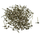 Earrings Ear Stud Pin with Loop & Ball DIY Findings Silver 12x6mm Pack of 100Pcs