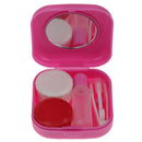 Hollow Design Contact Lens Case Travel Storage Kit Holder Container Rose