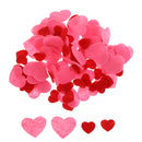 100 Pieces Assorted Non-woven Felt Heart Shape for Wedding Decoration Crafts DIY