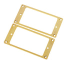 Metal Flat Humbucker Pickup Ring Set for Les Paul Electric Guitar Parts 2mm