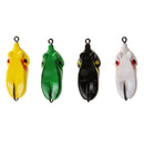Vivid Frog Baits Durable Ray Frog Fishing Lure Soft Bionic Bait Lead Head Hook