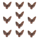 Pack of 10PCS Zinc Alloy Cabinet Wardrobe Drawer Cupboard Knob Pulls with 10 Mounting Screws Copper