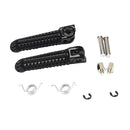 1 Pair Aluminum Front & Rear Footpegs Pedals for Yamaha YZF R1 R6 R6S Black