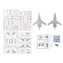 1/144 Scale CCCP Flanker-F FIGHTER Airplane Aircraft Model Kits with Decals