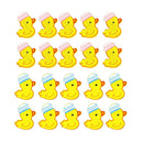 20 Pieces Cute Yellow Duck Postcard Photo Paper Pegs Pin Clothespin Wood Clips Craft