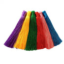 6 Pieces Small Silky Tassels Trim for Sewing Craft Scrapbooking Card Making