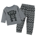 Cute Fashionable Baby Boys Short Sleeve Top With Pants Trousers Set Outfit Summer Clothing Accessory Monster 90