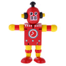 Mini Wooden Walnut Robot Toy Kids Gift Toy Walnut People Decor Red